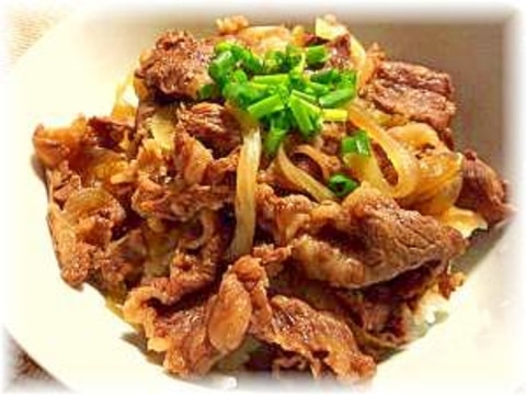 ♪♪吉●家より美味しい?ツユだく吉野家風牛丼♪♪